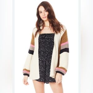 Saltwater Luxe Juliet Colorful Striped Women's Cardigan